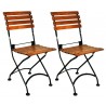 French Café Bistro Folding Side Chair - set of 2
