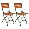 French Café Bistro Folding Side Chair - set of 2 - French Café Bistro Folding Side Chair - set of 2