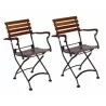 French Café Bistro Folding Armchair - set of 2  - French Café Bistro Folding Armchair - set of 2 
