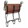 French Café Bistro 2-Seat Folding Bench with Arms - folded - French Café Bistro 2-Seat Folding Bench with Arms - folded