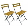 French Café Bistro Folding Side Chair - set of 2 