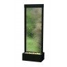 Gardenfall Clear Glass and Black Oxide Frame Floor Fountain - White BG