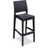 Jamaica Resin Wickerlook Barstool Chair - Angled - Jamaica Resin Wickerlook Barstool Chair - Angled