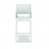 Jamaica Resin Wickerlook Barstool Chair - Front - White