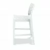 Jamaica Resin Wickerlook Barstool Chair - Side - White - Jamaica Resin Wickerlook Barstool Chair - Side - White