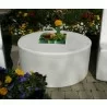 La Fete Puck Round Ottoman - Lifestyle - La Fete Puck Round Ottoman - Lifestyle
