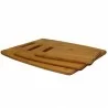 Oceanstar 3-Piece Bamboo Cutting Board Set  - Angled View - Oceanstar 3-Piece Bamboo Cutting Board Set  - Angled View