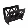 Oceanstar Contemporary Mahogany Solid Wood Magazine Rack - Oceanstar Contemporary Mahogany Solid Wood Magazine Rack