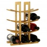 Oceanstar 12-Bottle Natural Bamboo Wine Rack 