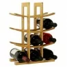 Oceanstar 12-Bottle Natural Bamboo Wine Rack  - Oceanstar 12-Bottle Natural Bamboo Wine Rack 