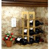 Oceanstar 12-Bottle Natural Bamboo Wine Rack 