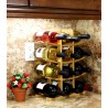 Oceanstar 12-Bottle Natural Bamboo Wine Rack - Full
