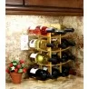 Oceanstar 12-Bottle Natural Bamboo Wine Rack - Full - Oceanstar 12-Bottle Natural Bamboo Wine Rack - Full