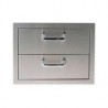 Outdoor Greatroom Company 2 Drawer Storage - Front Angle