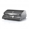Outdoor Greatroom Company 20" Electric Grill in Charcoal Grey with 1 Knob - Front Side Angle