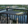 Outdoor Greatroom Company Deck Rail Mount Grill Shelf - Lifestyle