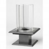 Outdoor Greatroom Company Optional 2nd (Outer) Glass Cylinder & Clips for all Swirl Fire Table Top Fire Pits - Angle