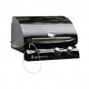 Outdoor Greatroom Company 24" Gas Grill Head in Black Porcelain with Installation Kit - Front Side Angle
