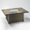 Outdoor Greatroom Company Napa Valley Rectangular Fire Pit Table - Front Side Angle