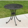 Outdoor Greatroom Company Patio Bistro Table w/ Granite Top - Front Top Angle