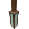 Outdoor Greatroom Company Mocha Stucco Base - Set of Two - Angle