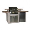 Outdoor Greatroom Company St. James Outdoor Kitchen - Front Side Angle