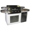Outdoor Greatroom Company St. Martin Outdoor Kitchen - Front Side Angle
