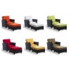 Rattan Deep Chair/Ottoman Set - Color Variations
