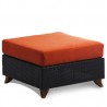 Rattan Deep Seating Ottoman - Orange