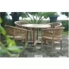 Anderson Teak Curve 5-Piece Outdoor Dining Set  2 - Anderson Teak Curve 5-Piece Outdoor Dining Set  2