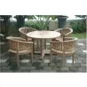 Anderson Teak Curve 5-Piece Outdoor Dining Set 3 - Anderson Teak Curve 5-Piece Outdoor Dining Set 3