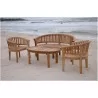 Anderson Teak Curve 4-Piece Conversation Set-6 - Anderson Teak Curve 4-Piece Conversation Set-6