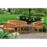 Anderson Teak Curve 4-Piece Conversation Set-4 - Anderson Teak Curve 4-Piece Conversation Set-4
