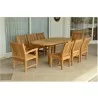 Anderson Teak Sahara 7-Piece Chairs and Bahama Oval 79" Ext. Outdoor Dining Set 1 - Anderson Teak Sahara 7-Piece Chairs and Bahama Oval 79" Ext. Outdoor Dining Set 1
