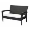 DecoScapes Zen Loveseat - White Angled - DecoScapes Zen Loveseat - White Angled