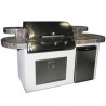 Outdoor Greatroom Company St. Martin Outdoor Kitchen - Front Side Angle