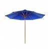 Teak Furniture Umbrella - Blue - Teak Furniture Umbrella - Blue