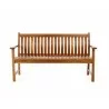 Teak Garden Wooden Bench - front - Teak Garden Wooden Bench - front