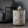 Sunpan Diaz End Table in Marble-Look Antique Brass - Lifestyle - Sunpan Diaz End Table in Marble-Look Antique Brass - Lifestyle