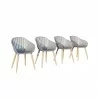 Amazonia 4-Piece Chairs Set - White BG - Amazonia 4-Piece Chairs Set - White BG