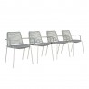 Internaitonal Home Miami Amazonia 4-Piece Chairs Set | Ideal for Outdoors and Indoors - White BG