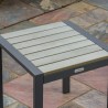 Tortuga Outdoor Lakeview Modern Outdoor Aluminum Side Table 1