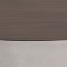 Sunpan Diaz Coffee Table in Grey-Wood Grain Brown - Closeup Top Angle