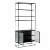Sunpan Parsons Bookcase - Front Side Opened Angle - Sunpan Parsons Bookcase - Front Side Opened Angle