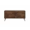 Crawford and Burke Longford 48 inch Dark Brown 2-Door Media Console, Front Angle - Crawford and Burke Longford 48 inch Dark Brown 2-Door Media Console, Front Angle
