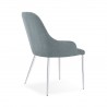 Bellini Modern Living Santana Dining Chair Blue,Light Grey, Side Angle