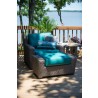 Woodard Augusta Stationary Lounge Chair - Lifestyle with Ottoman