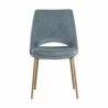 Sunpan Radella Dining Chair Bergen French Blue - Front Angle - Sunpan Radella Dining Chair Bergen French Blue - Front Angle