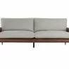 Sunpan Mauti Sofa - Brown - Vault Fog / Bravo Cognac - Front Angle - Sunpan Mauti Sofa - Brown - Vault Fog / Bravo Cognac - Front Angle