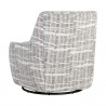 Sunpan Taira Swivel Lounge Chair - Shade Driftwood / Navarro Stone - Back Side Angle